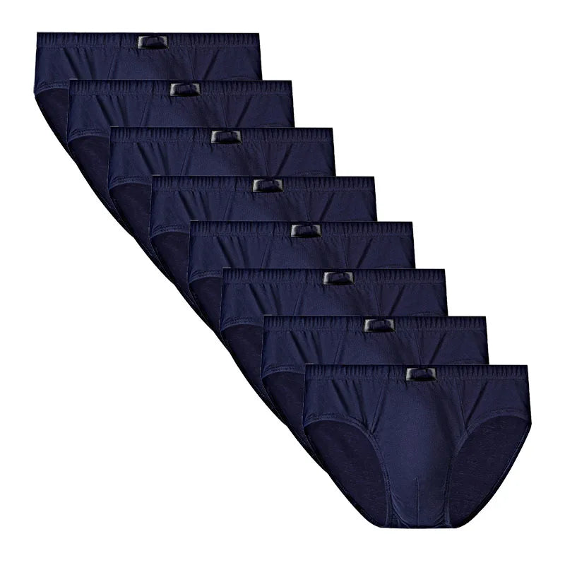 8Pcs  Fashion Men's Panties Mens Cotton Underwear Men Briefsr Bikini Pant Men Comfortable Sexy Slip Underpants L-6XL