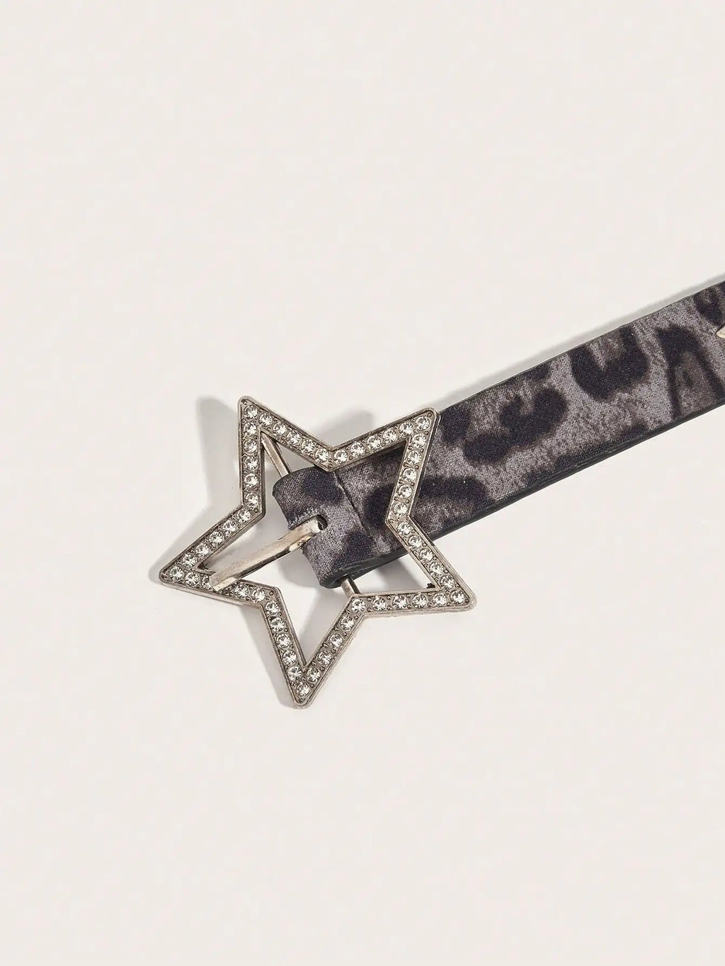 1pc Women's Y2K Star Studded Metal Hollow Star Belt, Suitable For Casual Daily Wear