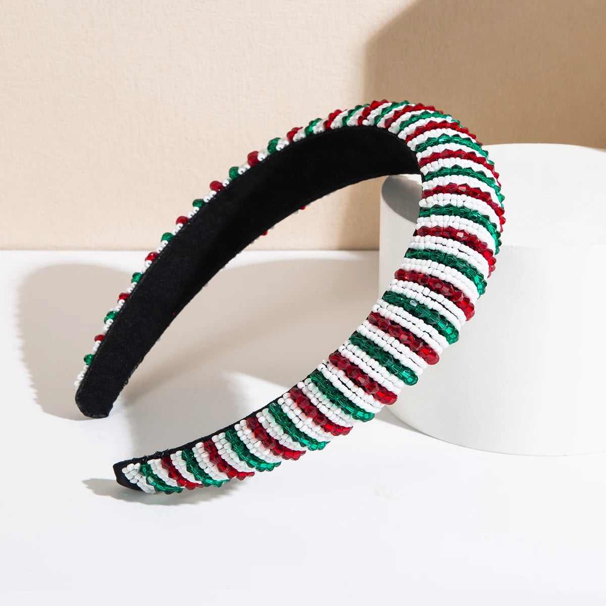 Handwoven Crystal Hair Bands From Europe And America, Women's Baroque Sponge Thickened Headband, Simple Hair Accessories