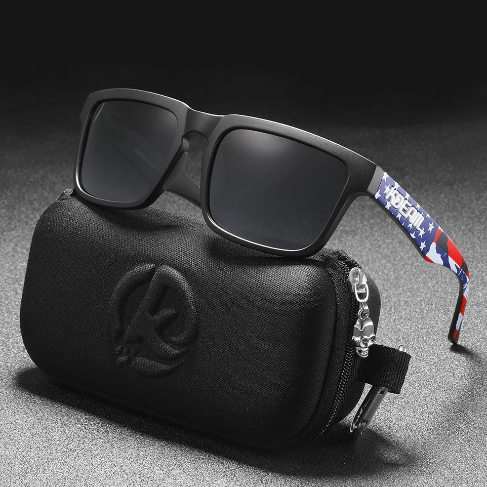 KDEAM Original Design Luxury Men Polarized Sunglasses Sports Driving Square Sun Glasses Fashion Women Shades ColorfulEyewear