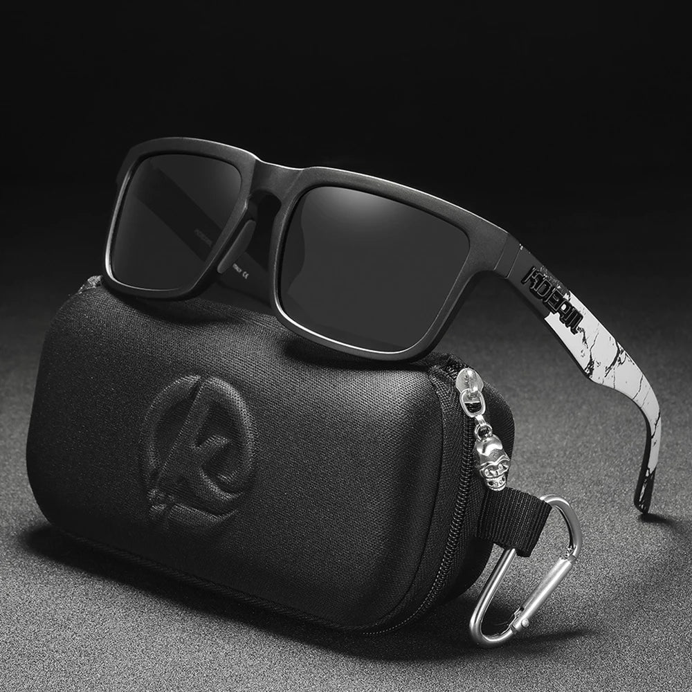 KDEAM Original Design Luxury Men Polarized Sunglasses Sports Driving Square Sun Glasses Fashion Women Shades ColorfulEyewear