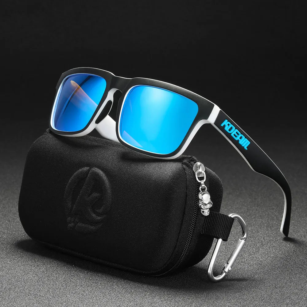 KDEAM Original Design Luxury Men Polarized Sunglasses Sports Driving Square Sun Glasses Fashion Women Shades ColorfulEyewear