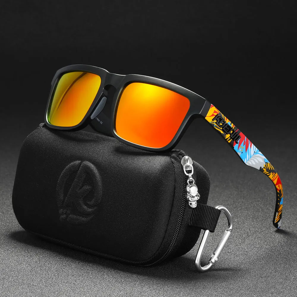 KDEAM Original Design Luxury Men Polarized Sunglasses Sports Driving Square Sun Glasses Fashion Women Shades ColorfulEyewear