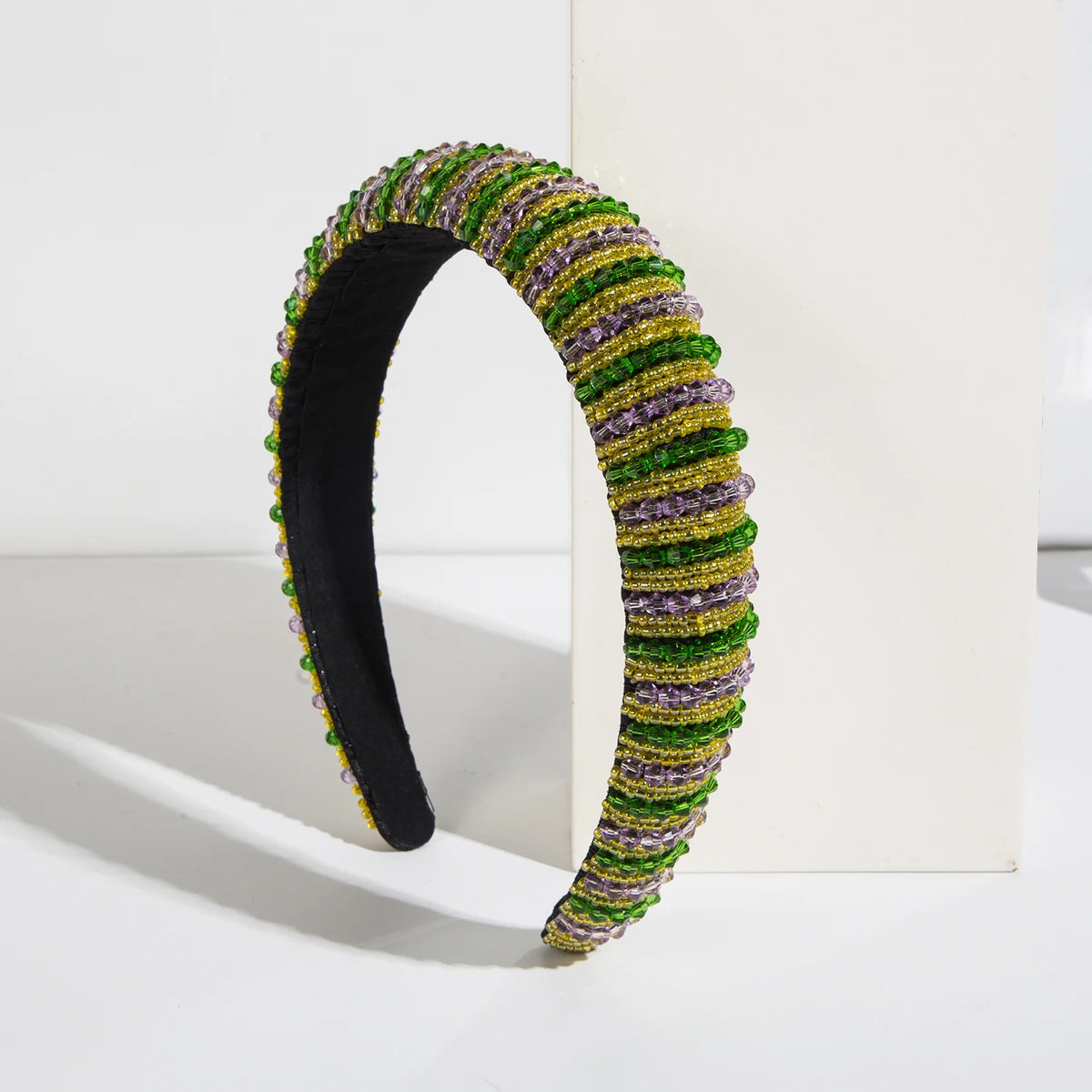 Handwoven Crystal Hair Bands From Europe And America, Women's Baroque Sponge Thickened Headband, Simple Hair Accessories