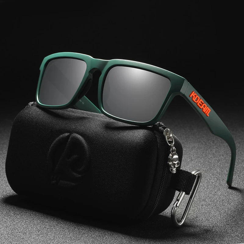 KDEAM Original Design Luxury Men Polarized Sunglasses Sports Driving Square Sun Glasses Fashion Women Shades ColorfulEyewear