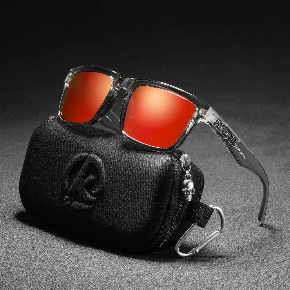 KDEAM Original Design Luxury Men Polarized Sunglasses Sports Driving Square Sun Glasses Fashion Women Shades ColorfulEyewear