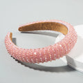 Handwoven Crystal Hair Bands From Europe And America, Women's Baroque Sponge Thickened Headband, Simple Hair Accessories