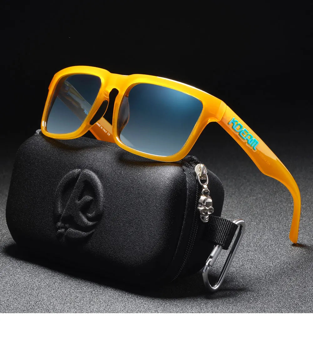 KDEAM Original Design Luxury Men Polarized Sunglasses Sports Driving Square Sun Glasses Fashion Women Shades ColorfulEyewear