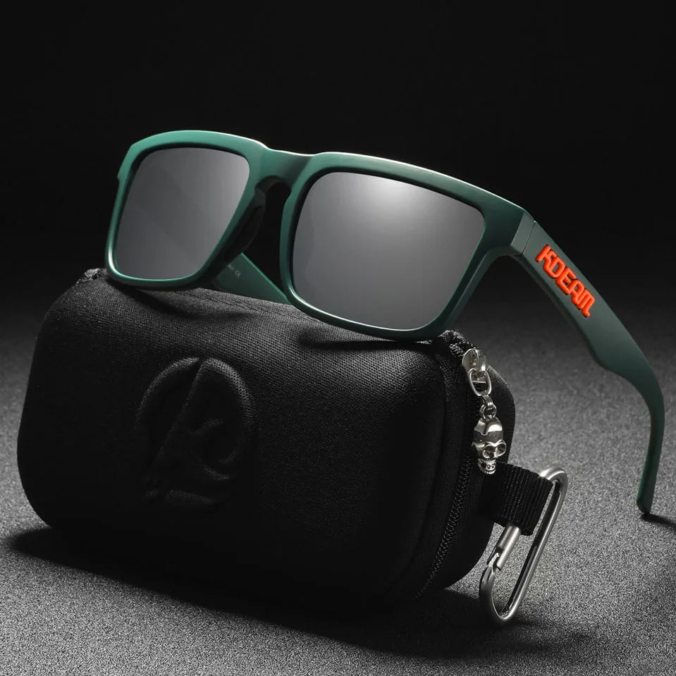KDEAM Original Design Luxury Men Polarized Sunglasses Sports Driving Square Sun Glasses Fashion Women Shades ColorfulEyewear