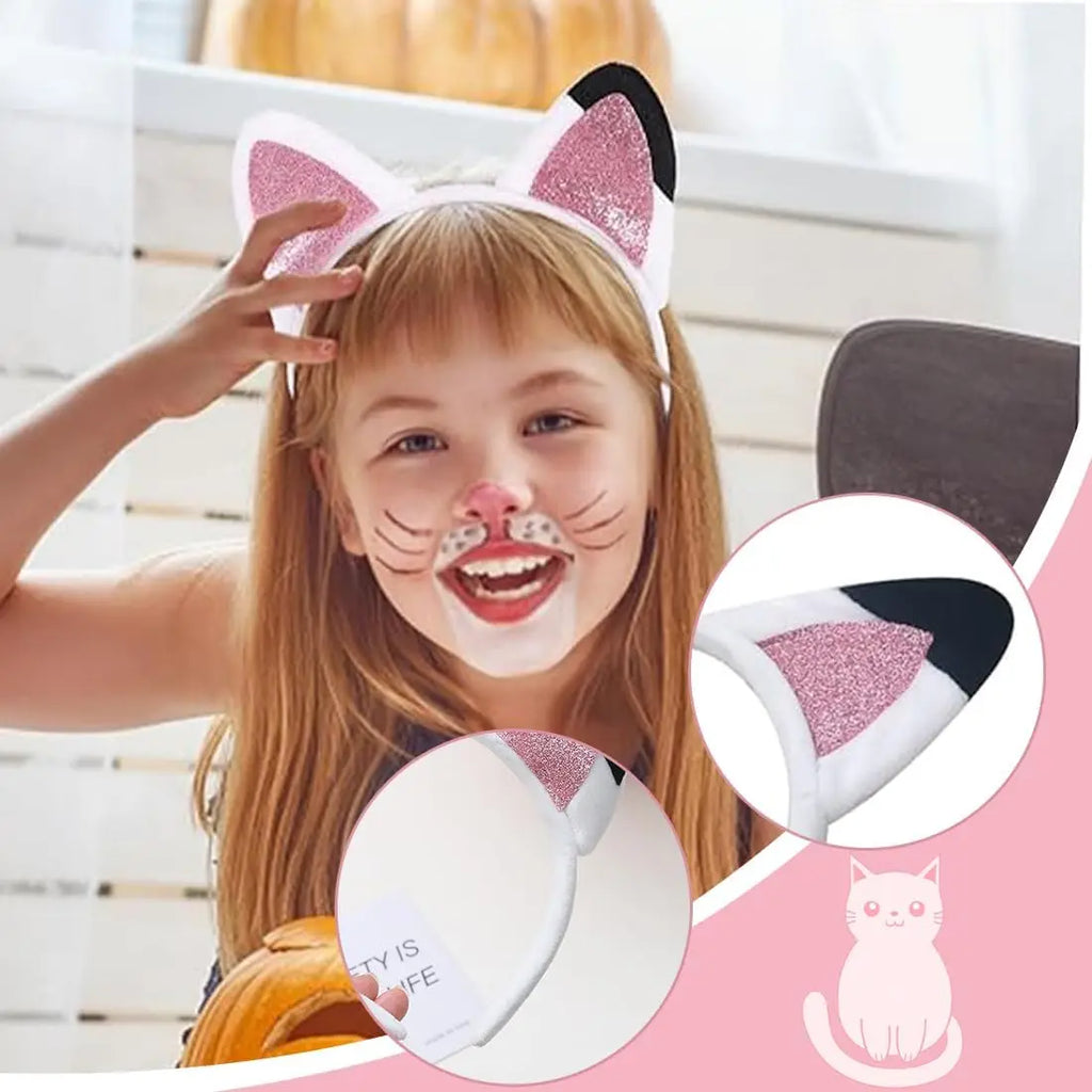 Gabby Dollhouse Headband for Girls Birthday Party Headbands with Cute Ear Cartoon Cosplay Headpiece Halloween Hair Accessories
