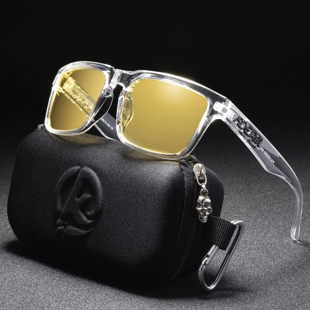 KDEAM Original Design Luxury Men Polarized Sunglasses Sports Driving Square Sun Glasses Fashion Women Shades ColorfulEyewear
