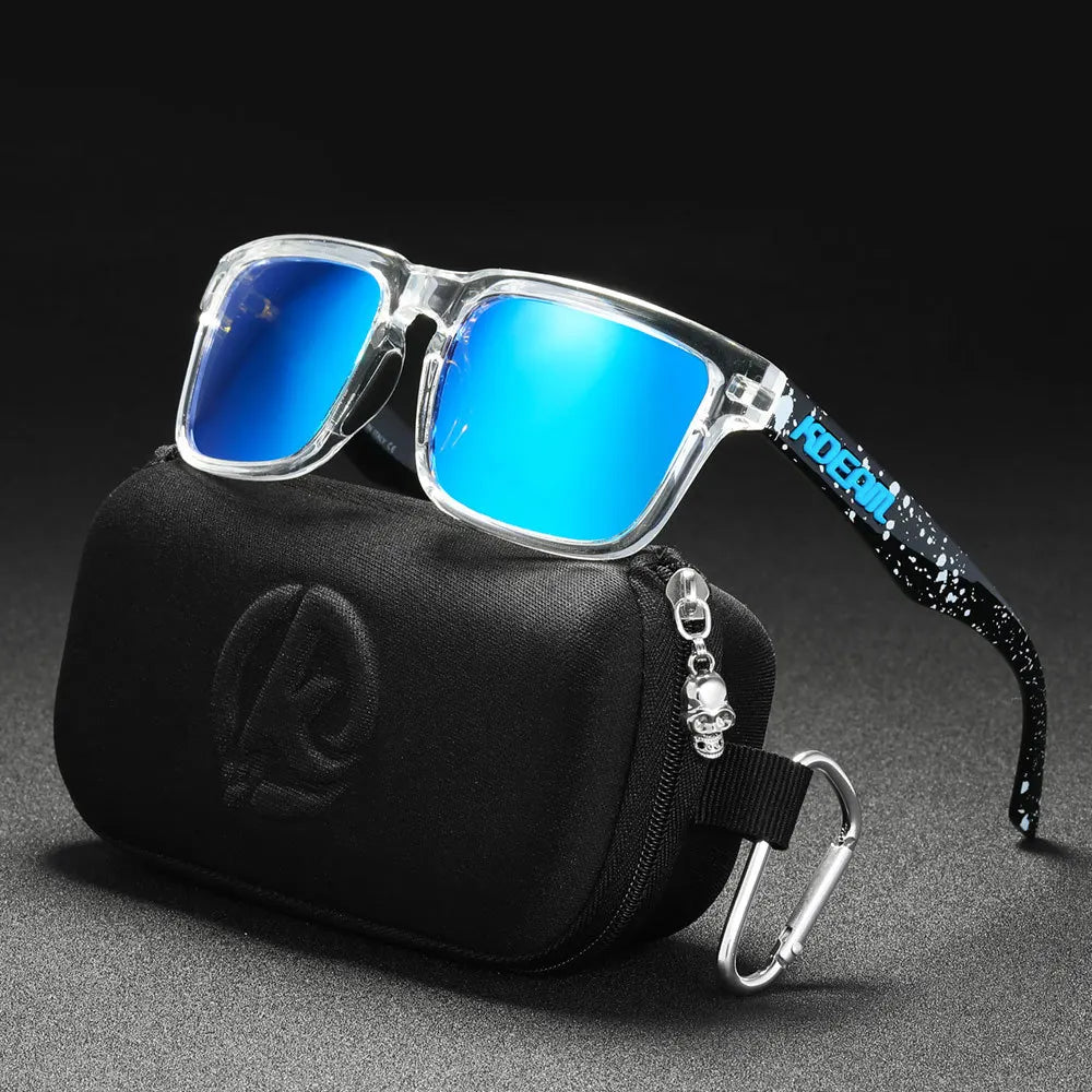 KDEAM Original Design Luxury Men Polarized Sunglasses Sports Driving Square Sun Glasses Fashion Women Shades ColorfulEyewear