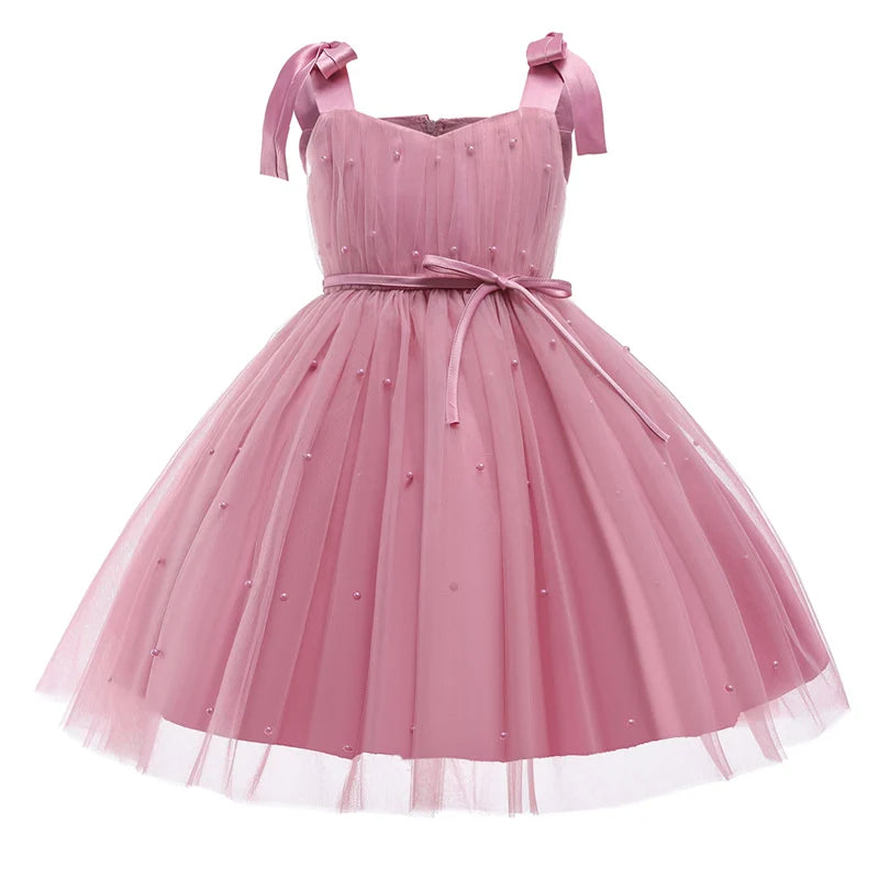 Baby Girl Lace Dresses Infant Flower Wedding Dress Elegant Princess Party Tutu Toddler Kid Birthday Baptism Formal Gala Clothing