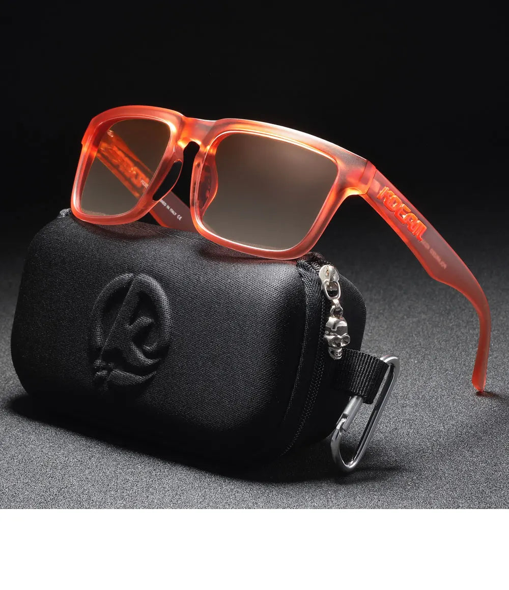 KDEAM Original Design Luxury Men Polarized Sunglasses Sports Driving Square Sun Glasses Fashion Women Shades ColorfulEyewear