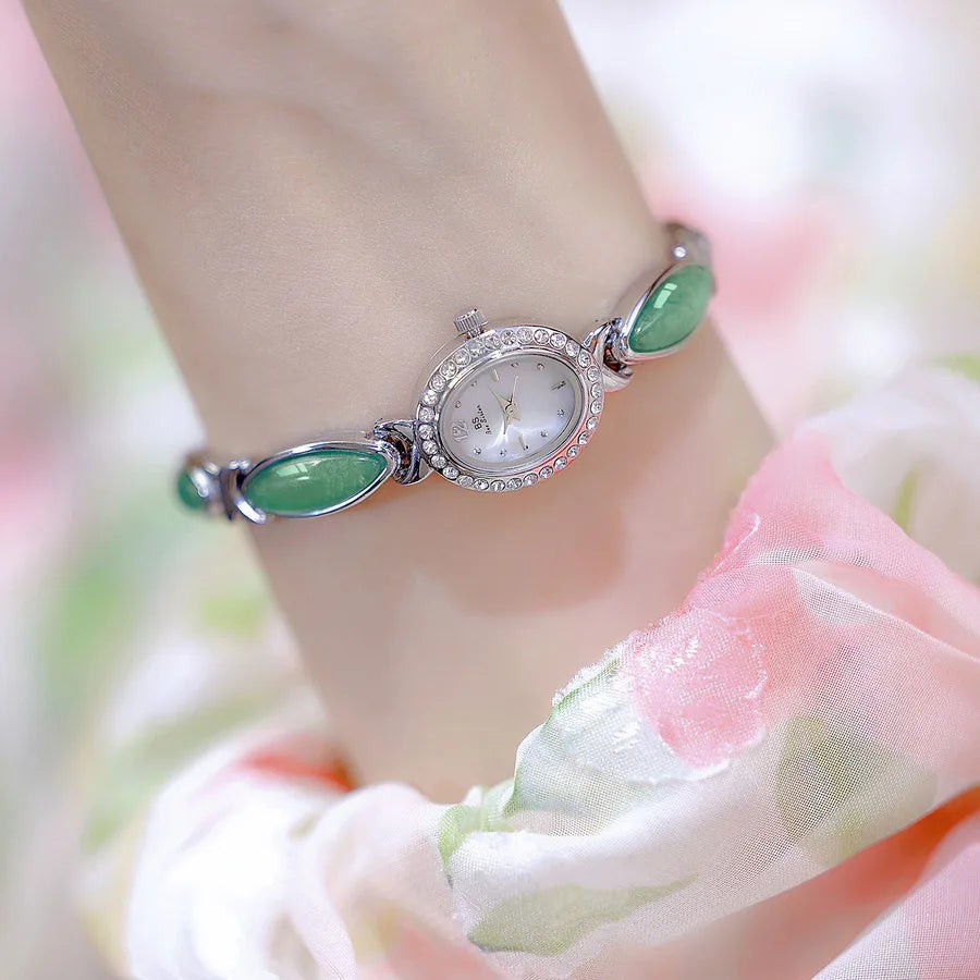 Elegant Classical Solid Color Jewelry Buckle Quartz Watch