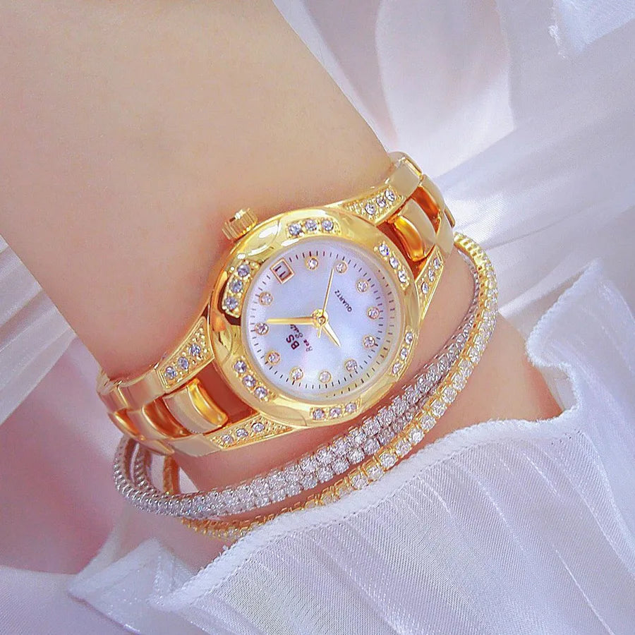 Casual Retro Solid Color Jewelry Buckle Quartz Watch