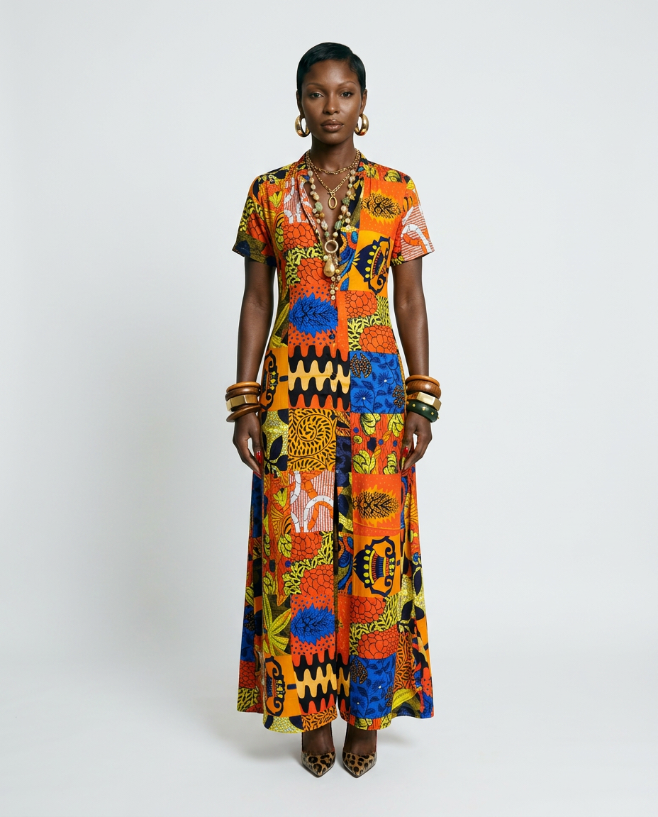Adalue Silk Ankara Kaftan